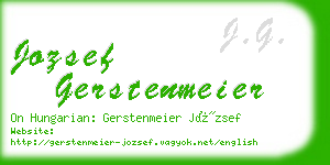 jozsef gerstenmeier business card